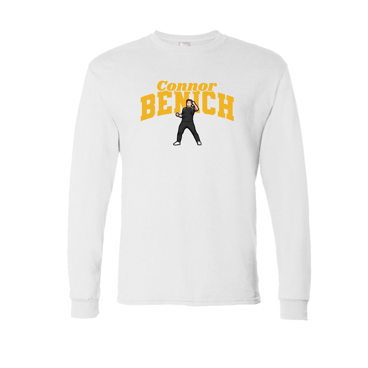 Long Sleeve Tee — Signature Arch in White
