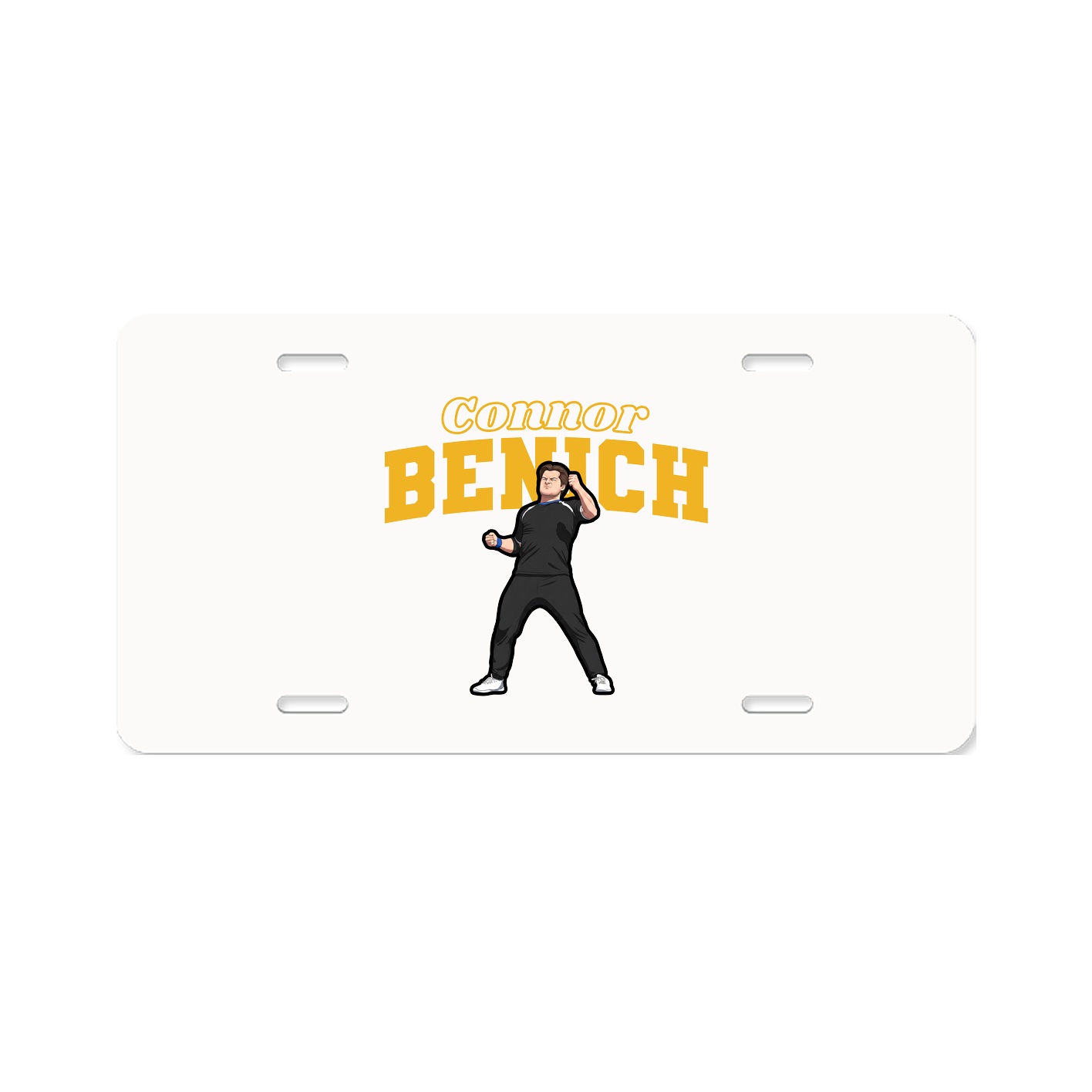 License Plate — Name Arch in Classic