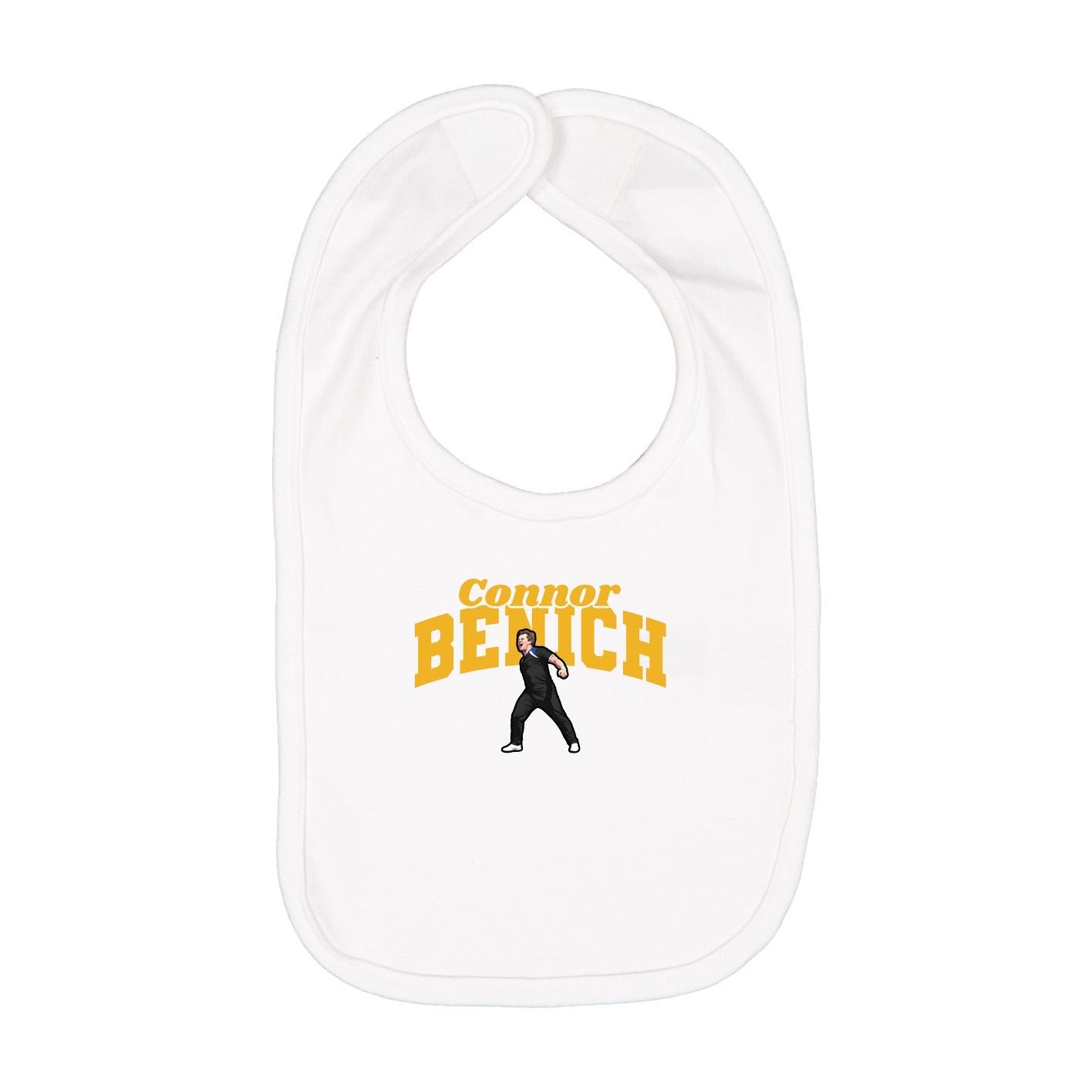 Infant Bib — Signature Arch in White