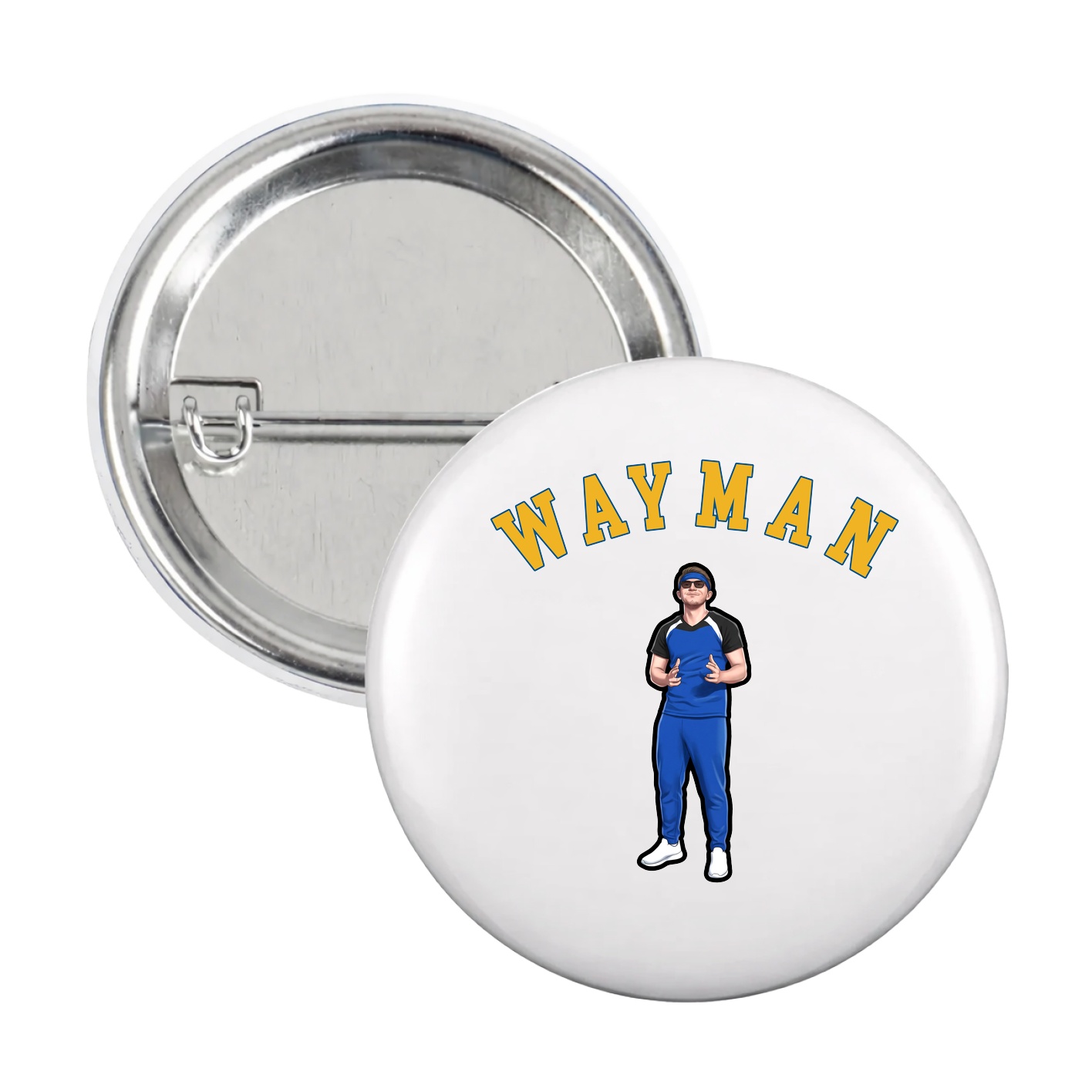 Game Day Button — Shirsey Arch in White