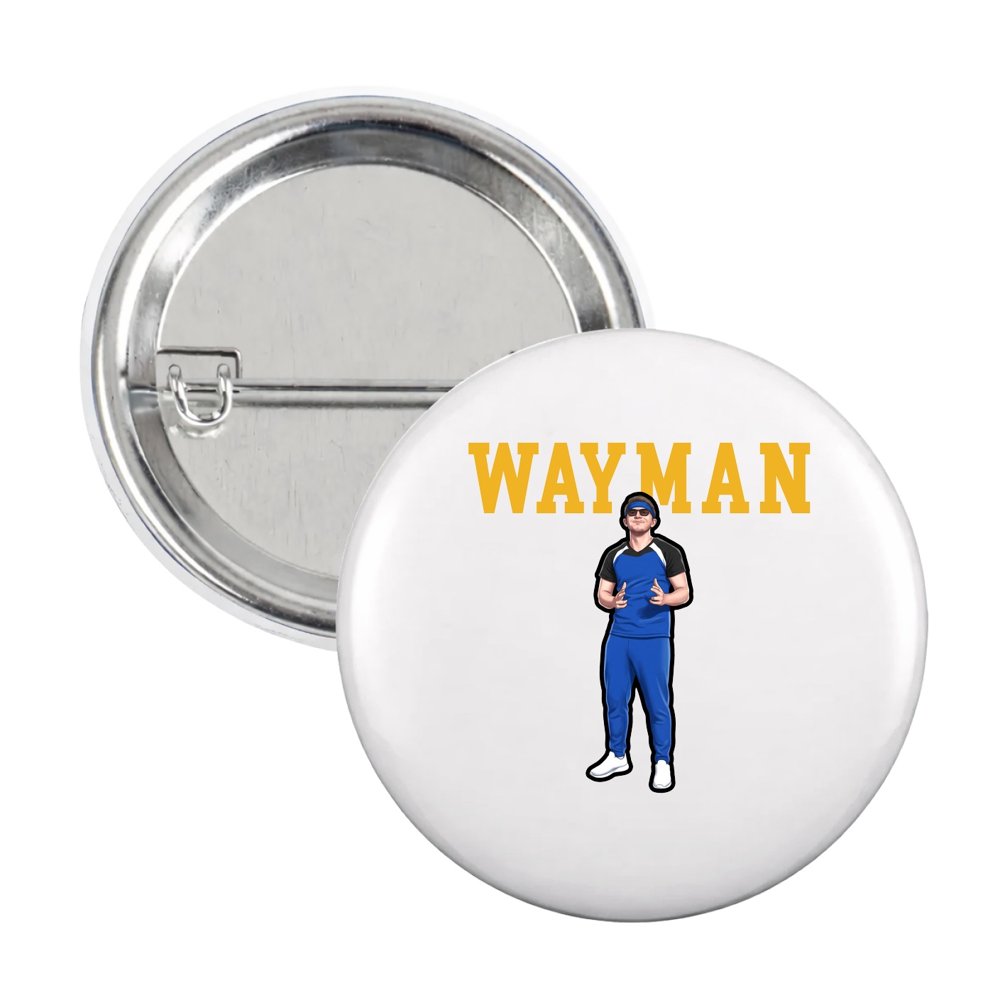Game Day Button — Shirsey in White