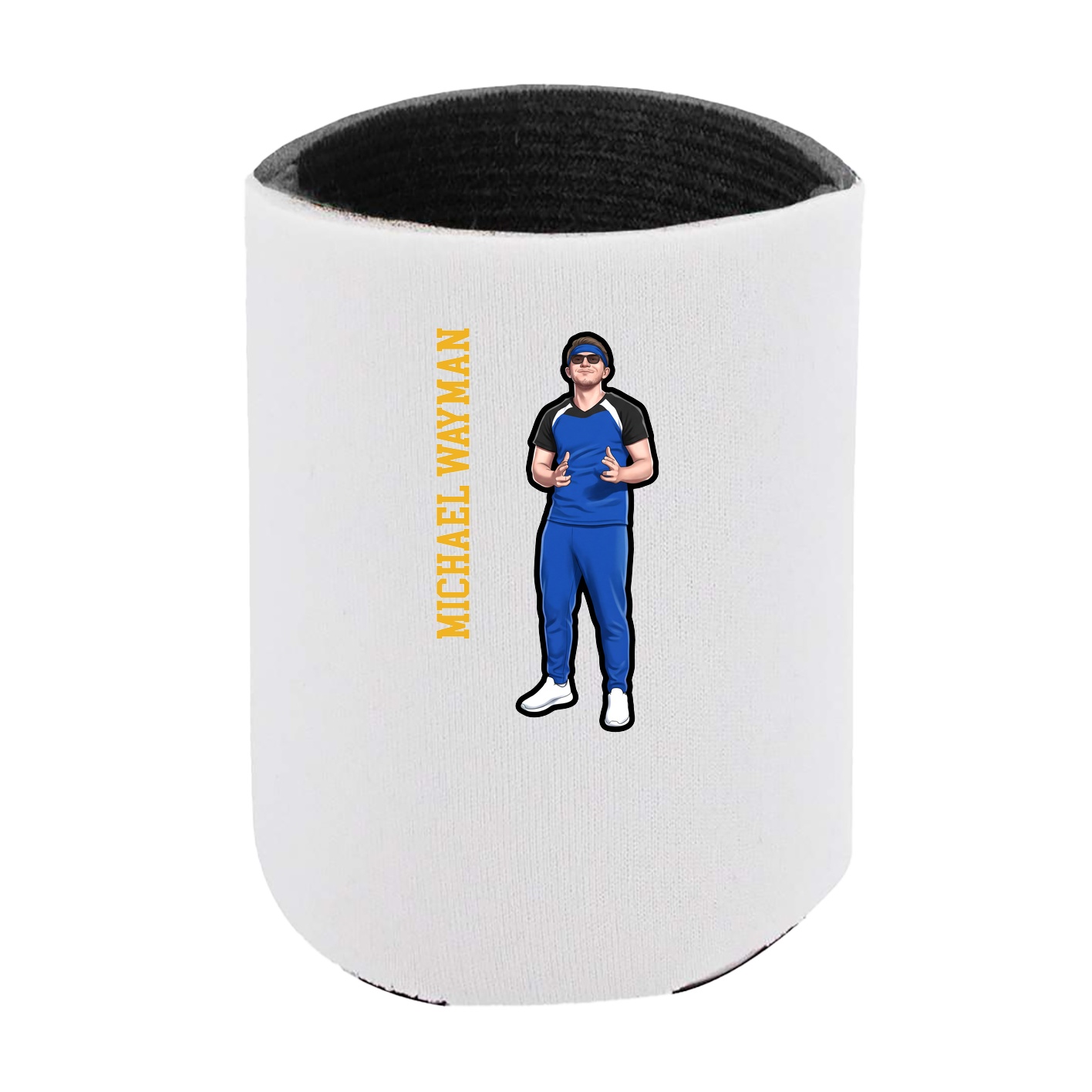 Can Holder — Name Vertical in White