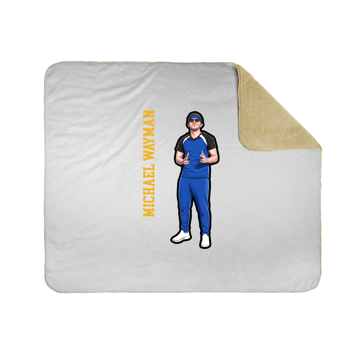 50x60 Sherpa Lined Throw Blanket