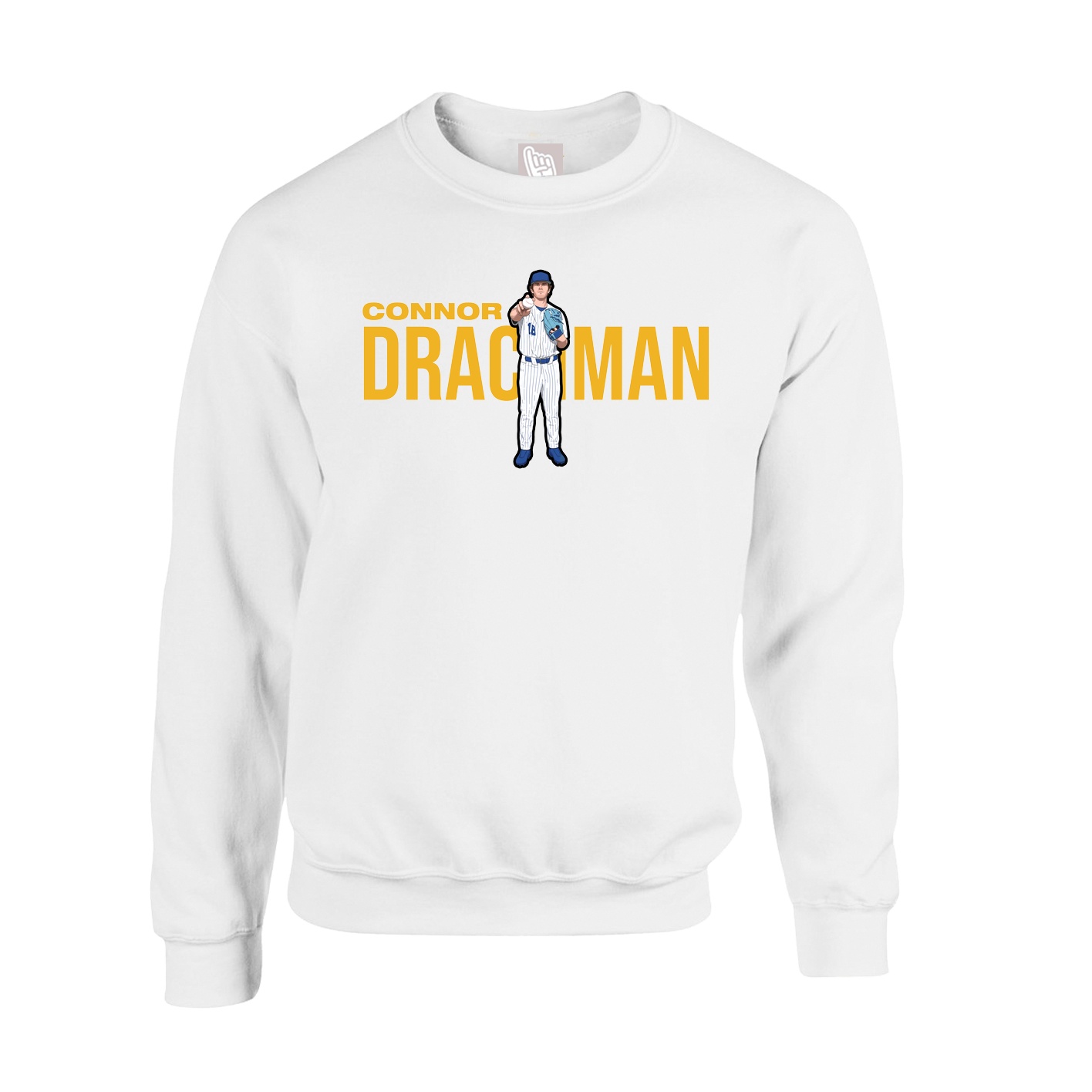 Fleece Crew — Player Name in White