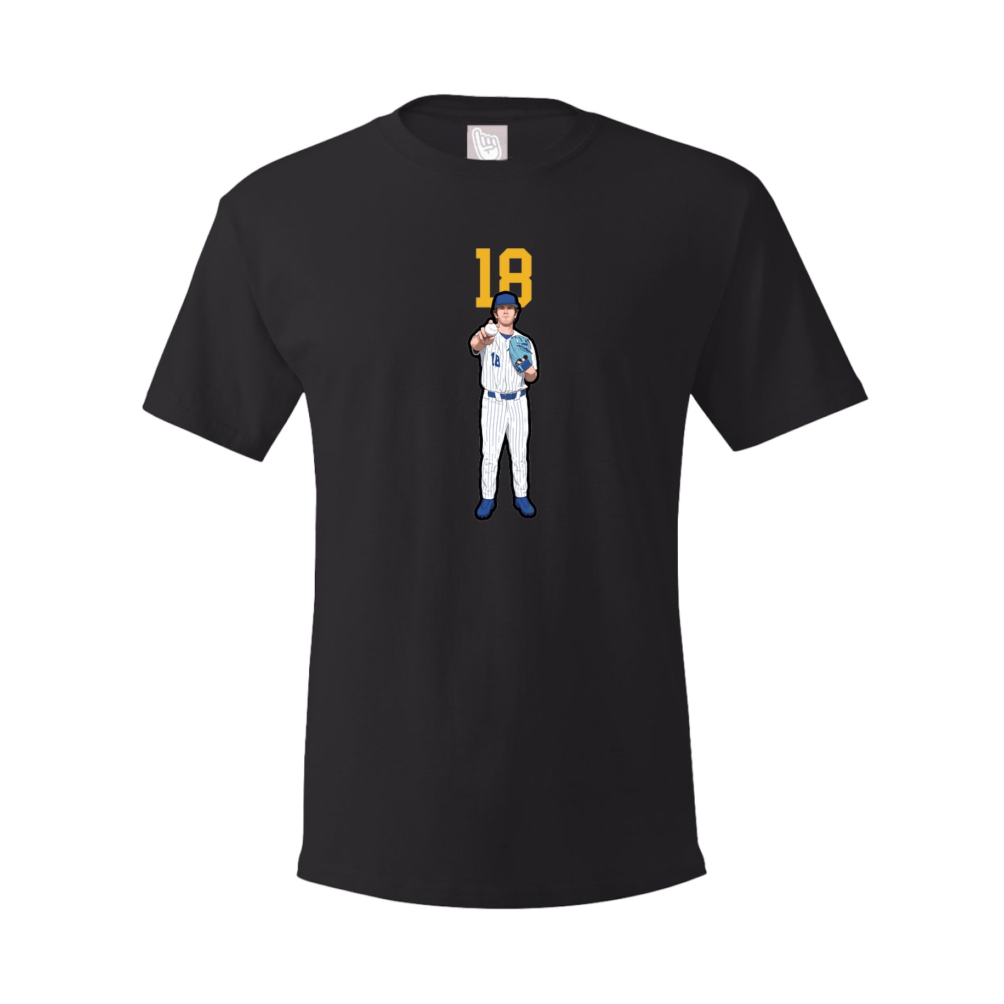 Youth Tee — Number Top in Black