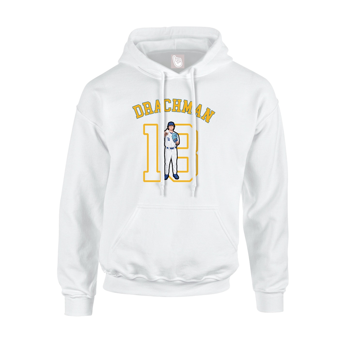 Hoodie — Shirsey Arch in White