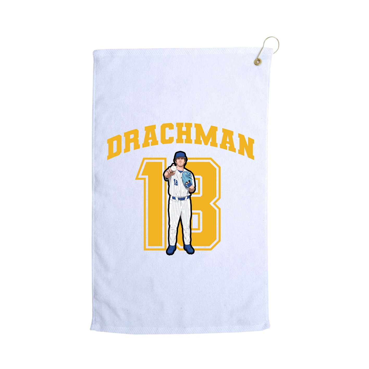 Golf Towel — Number in White
