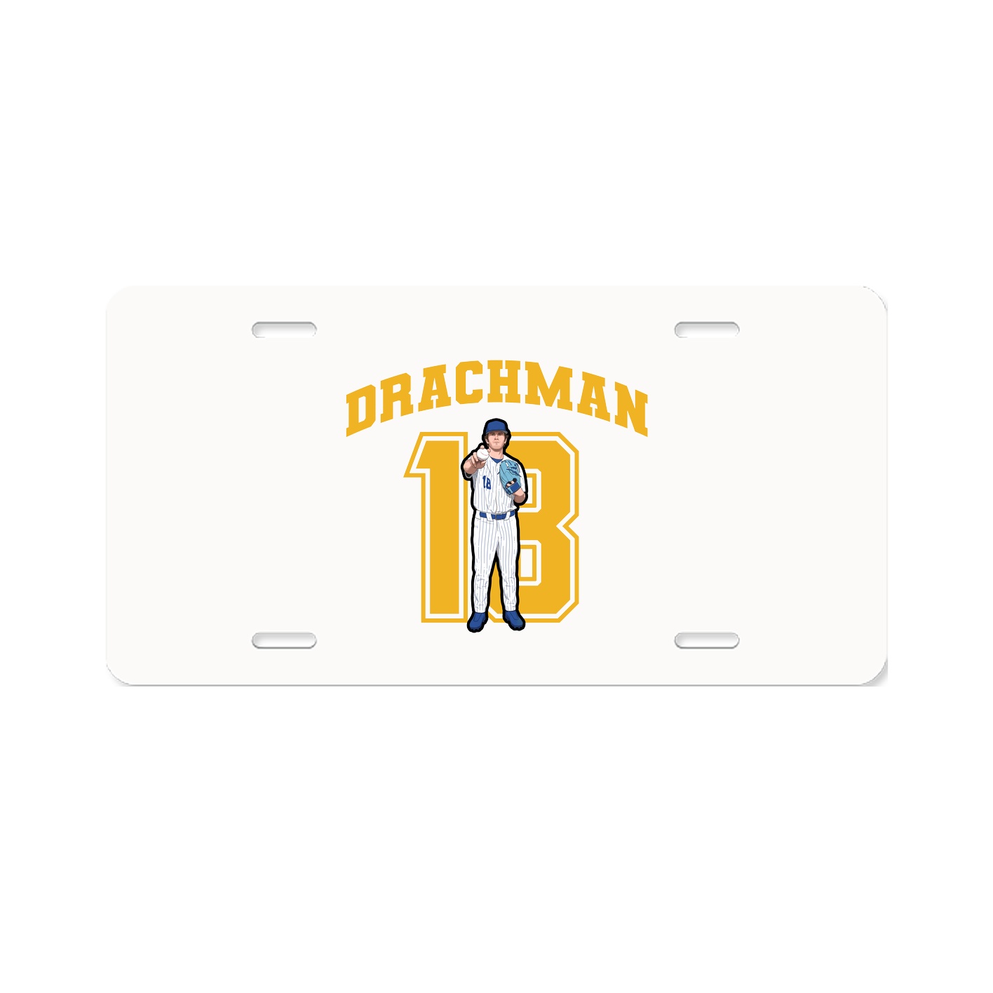 License Plate — Number in Classic