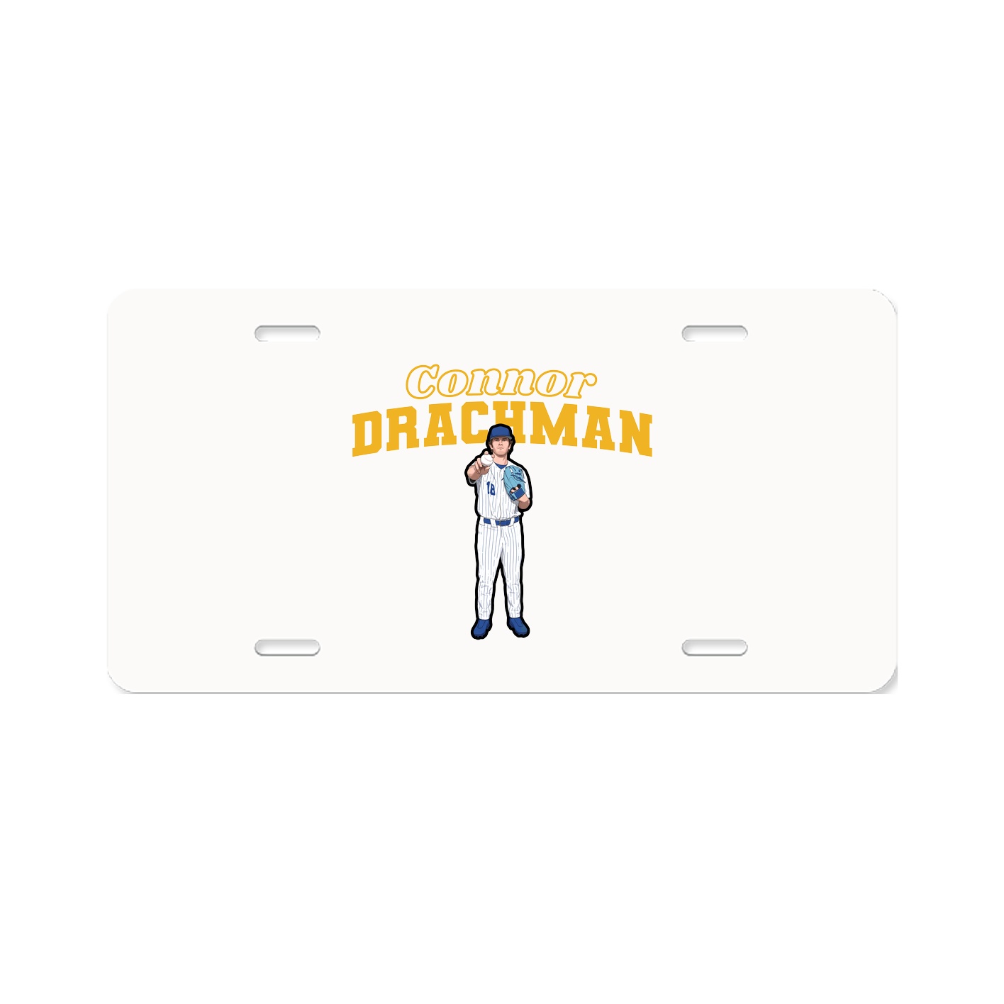 License Plate — Name Arch in Classic