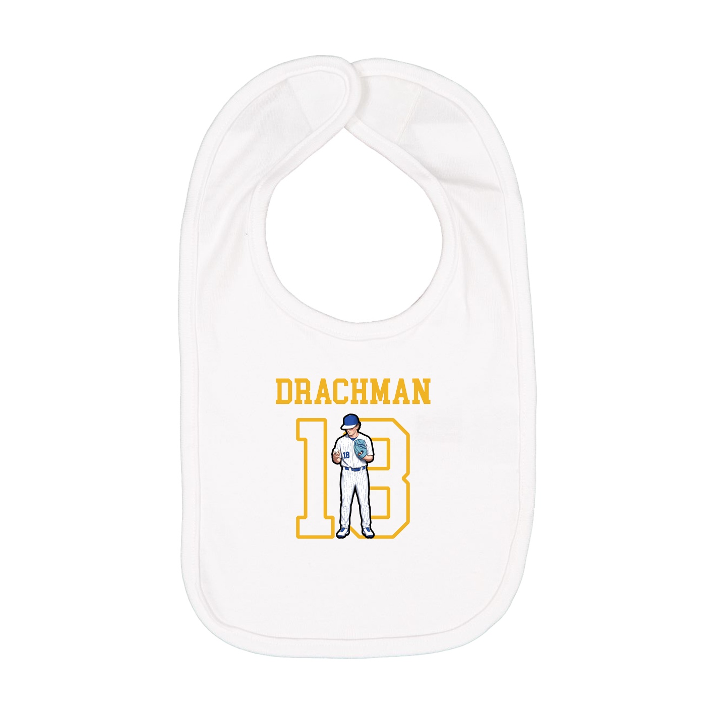 Infant Bib — Shirsey in White