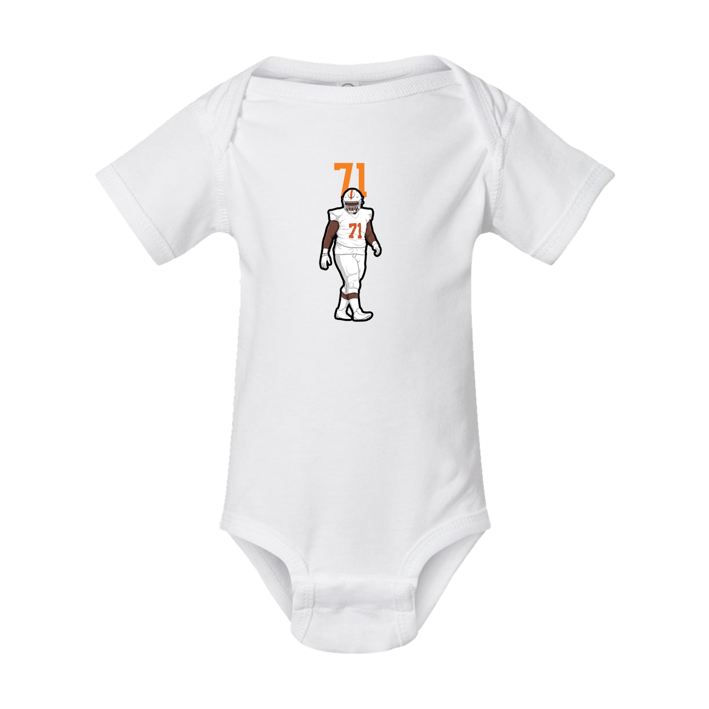 Baby Onesie — Number Top in White