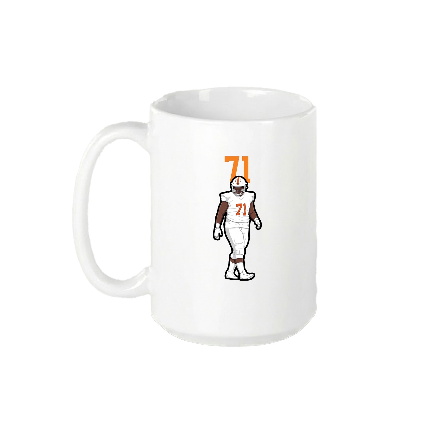 15oz Coffee Mug — Number Top in White