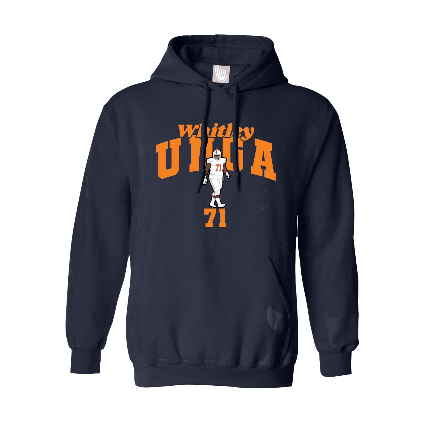 Youth Hoodie — Signature Arch in Navy