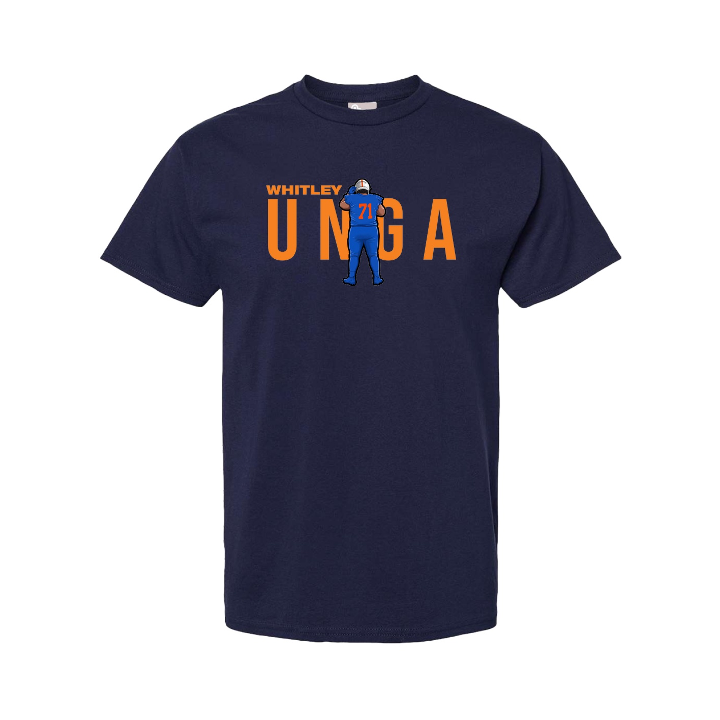 Youth Tee — Player Name in Navy