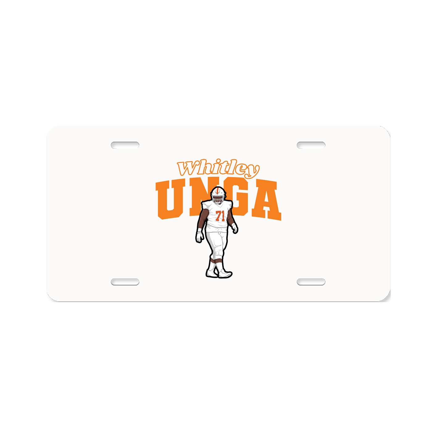 License Plate — Name Arch in Classic