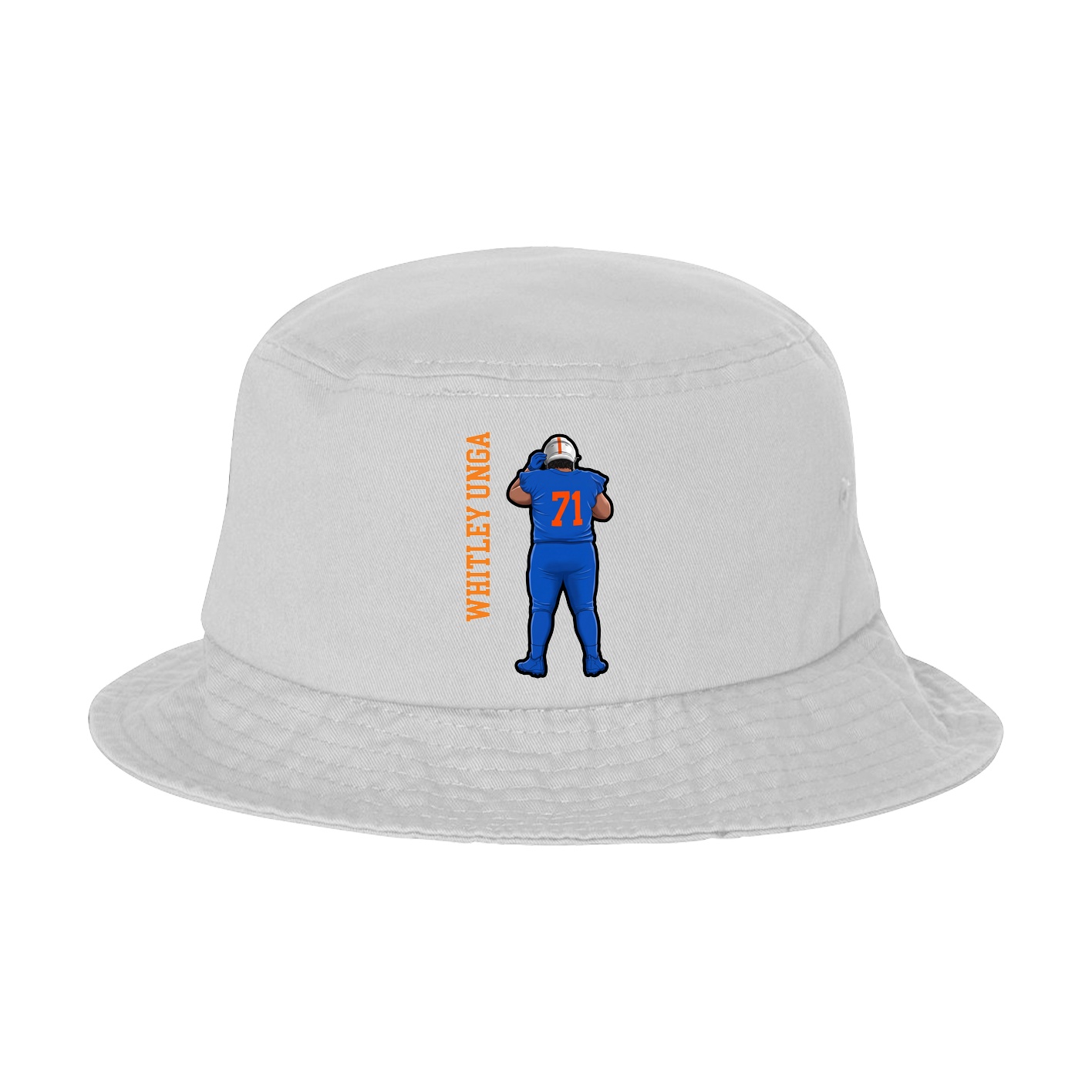 Bucket Cap — Name Vertical in White