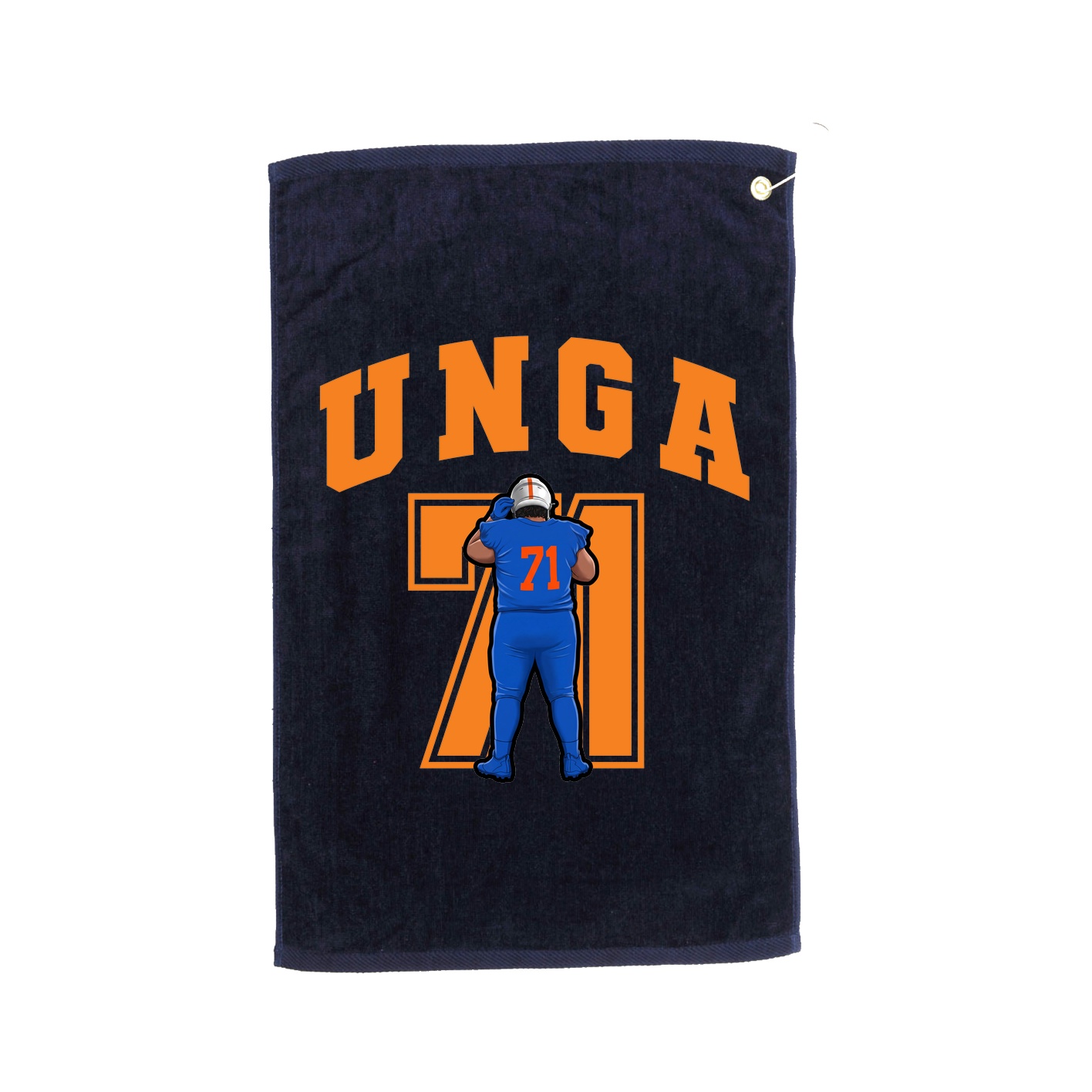 Golf Towel — Number in Navy