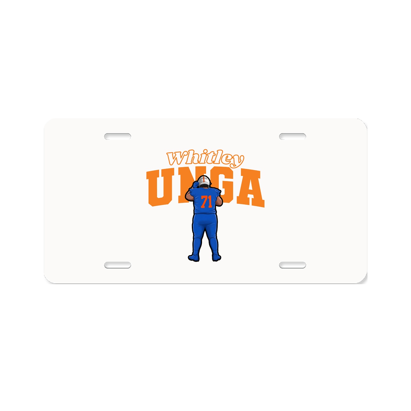 License Plate — Name Arch in Classic