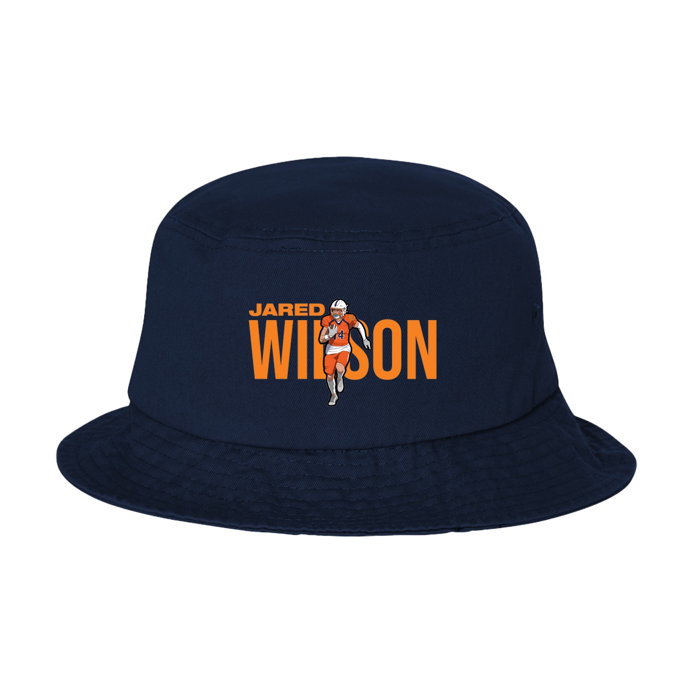 Bucket Cap — Player Name in Navy