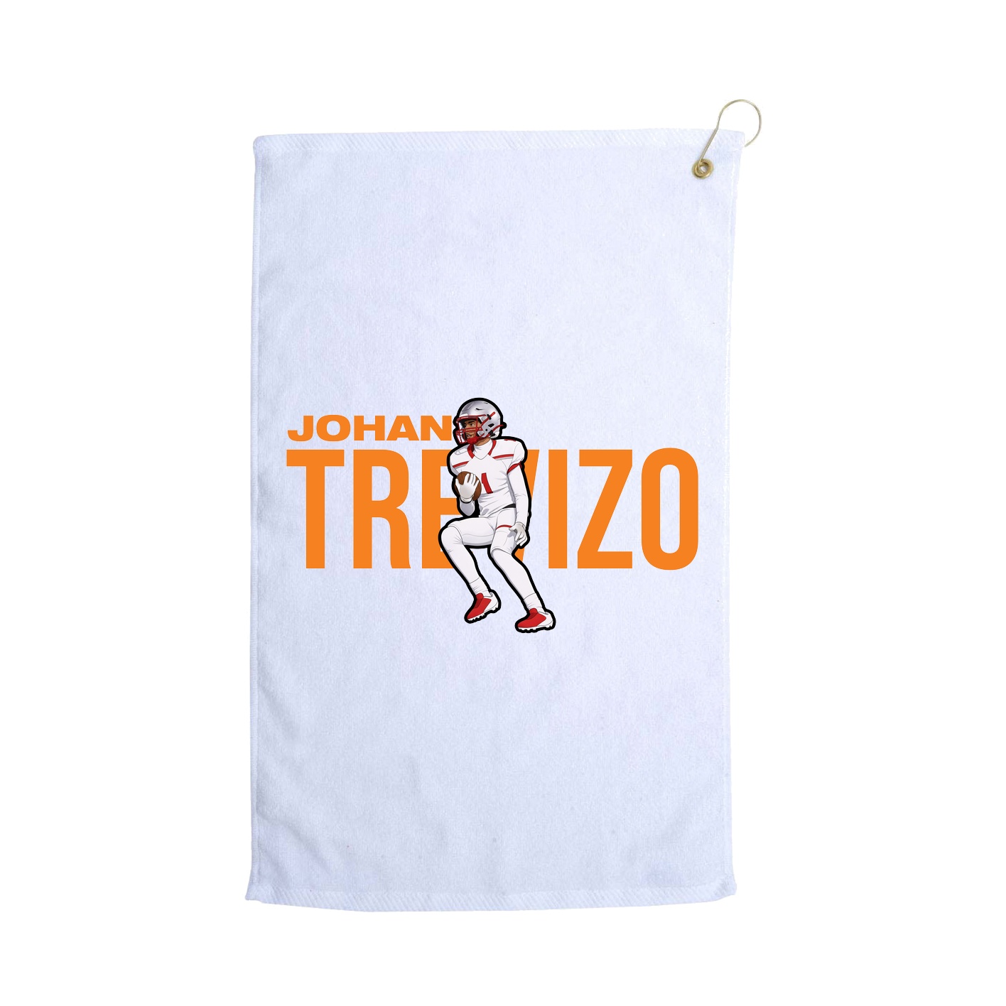 Golf Towel — Player Name in White