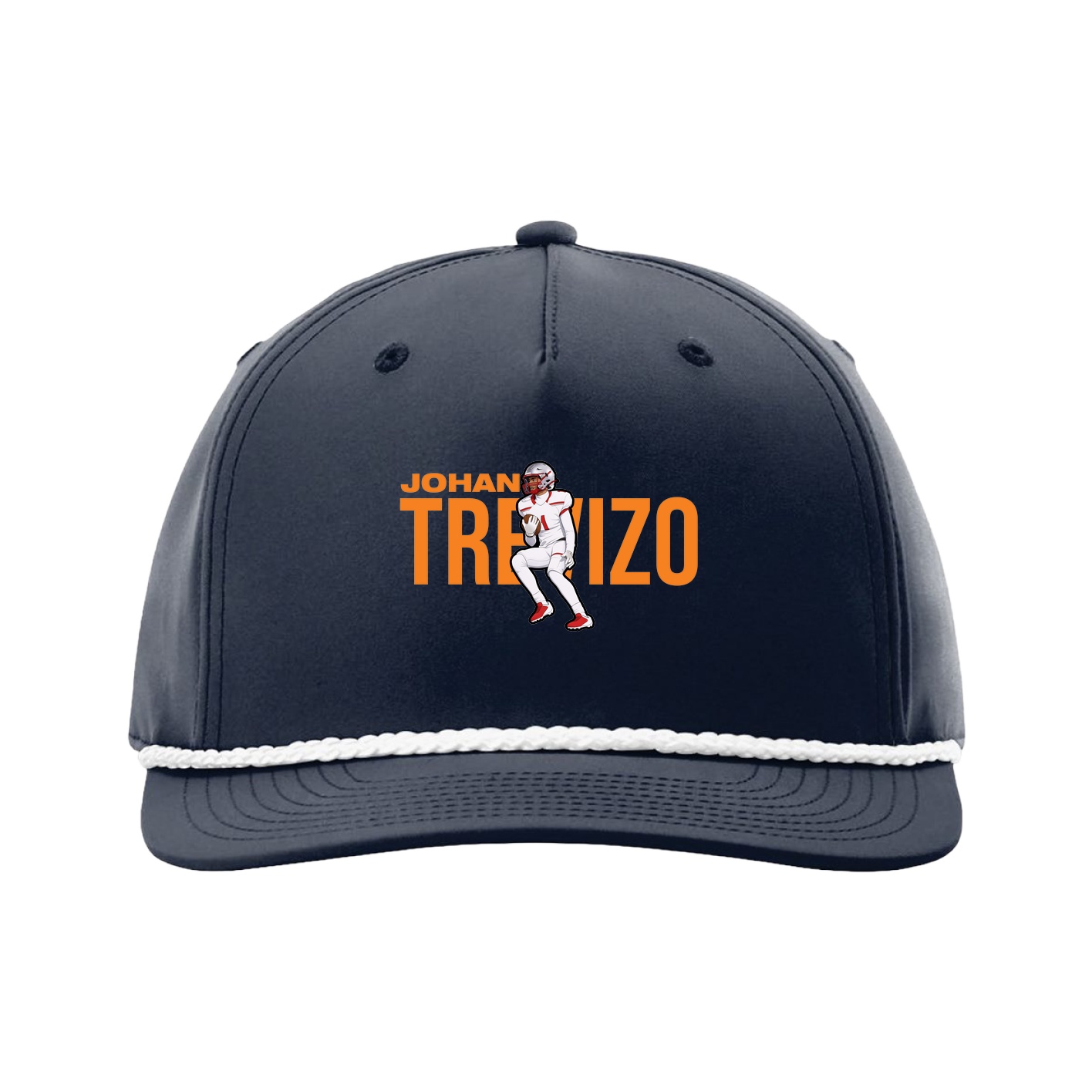 Five-Panel Classic Rope Cap — Player Name in Navy