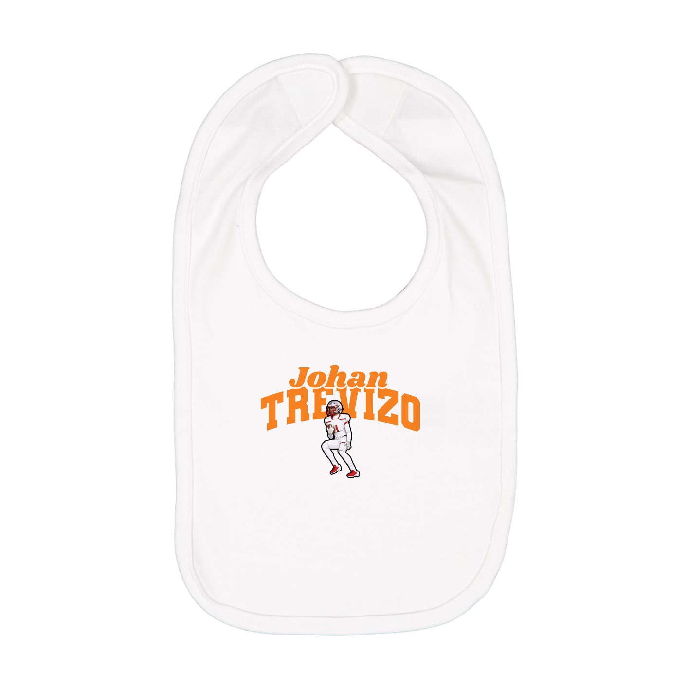 Infant Bib — Signature Arch in White