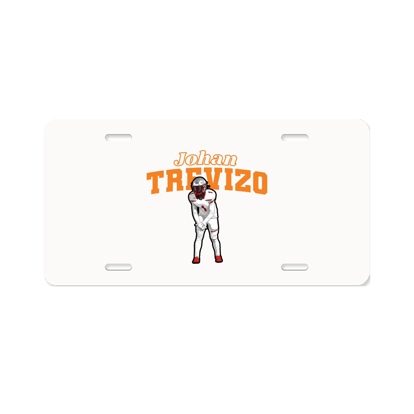 License Plate — Name Arch in Classic