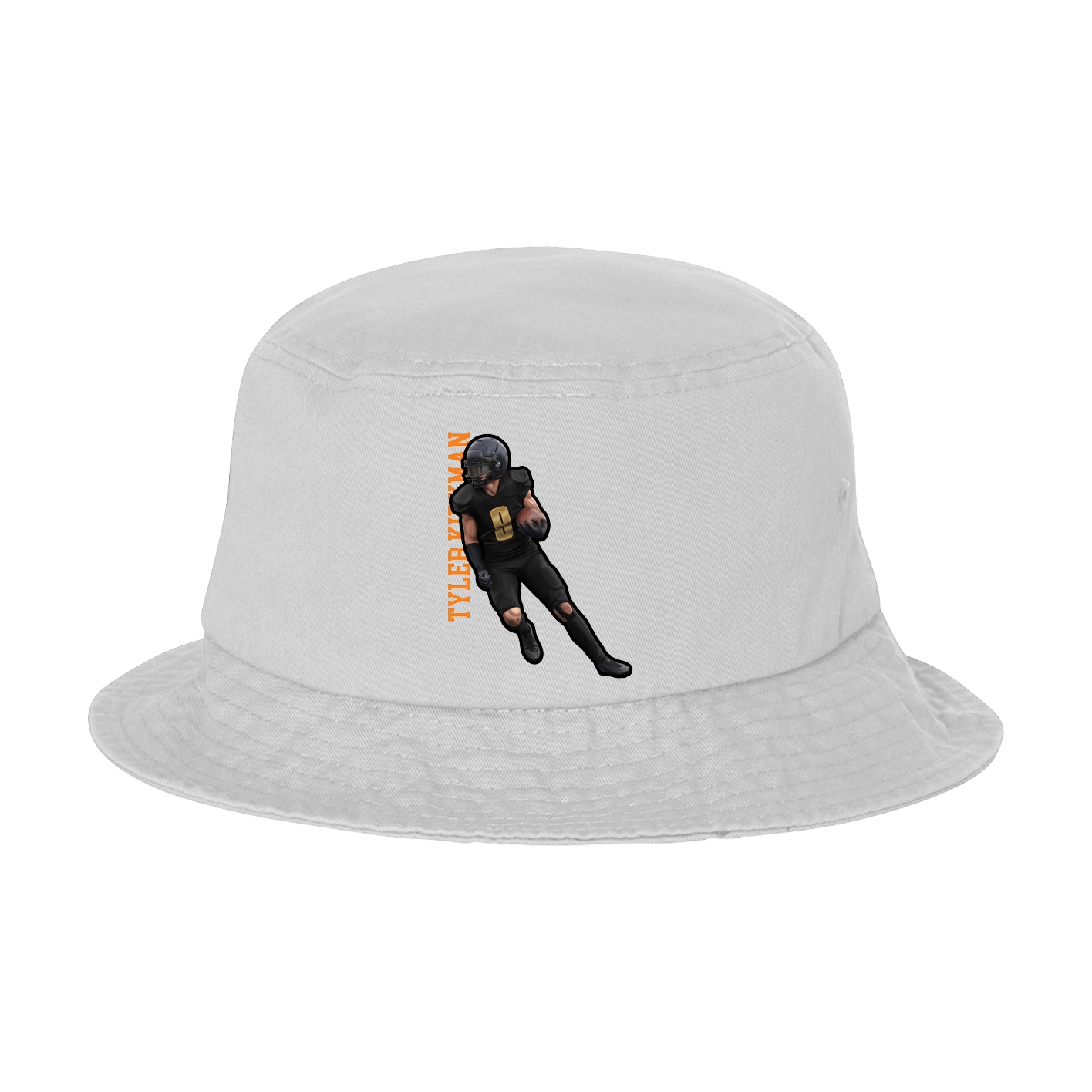 Bucket Cap — Name Vertical in White