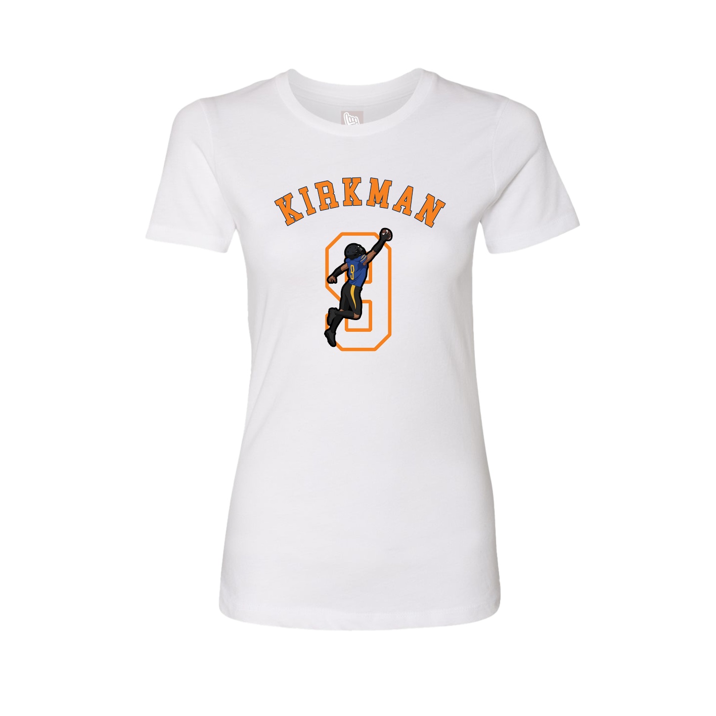 Fitted Women's Tee — Shirsey Arch in White