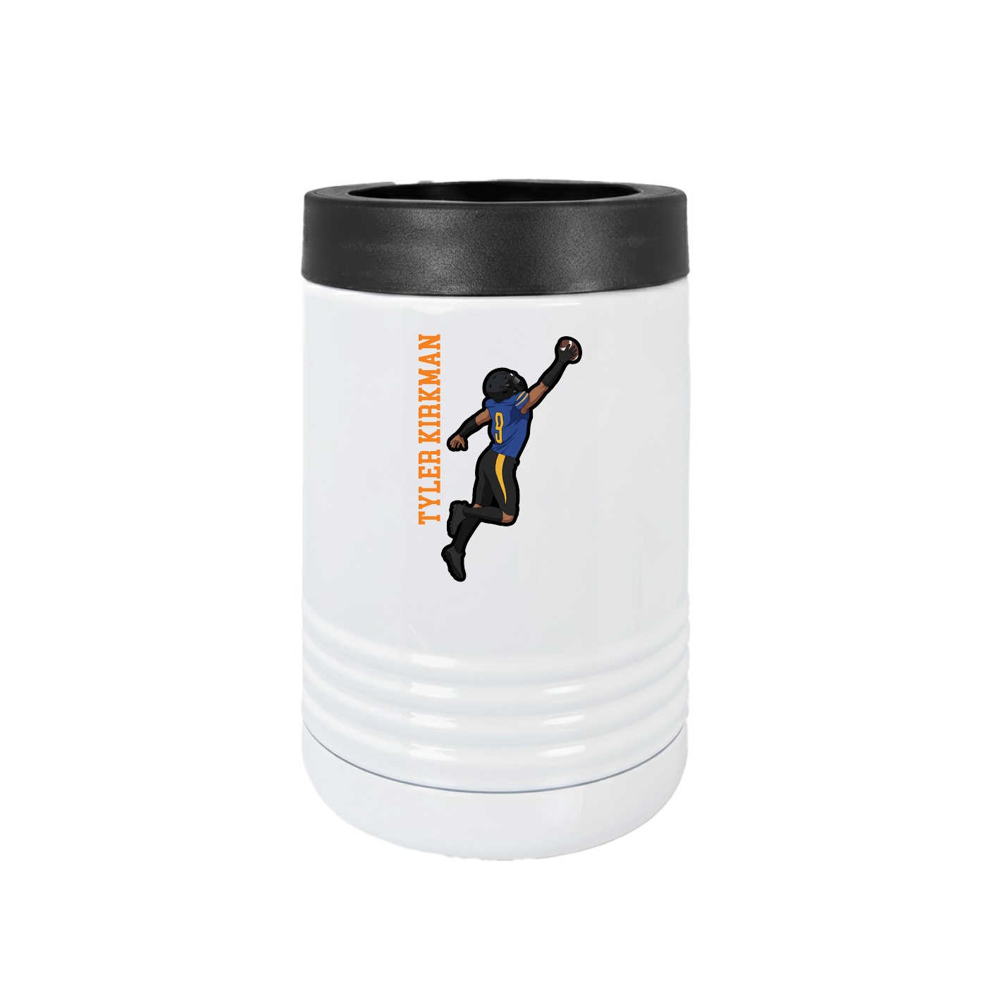 Beverage Holder — Name Vertical in White