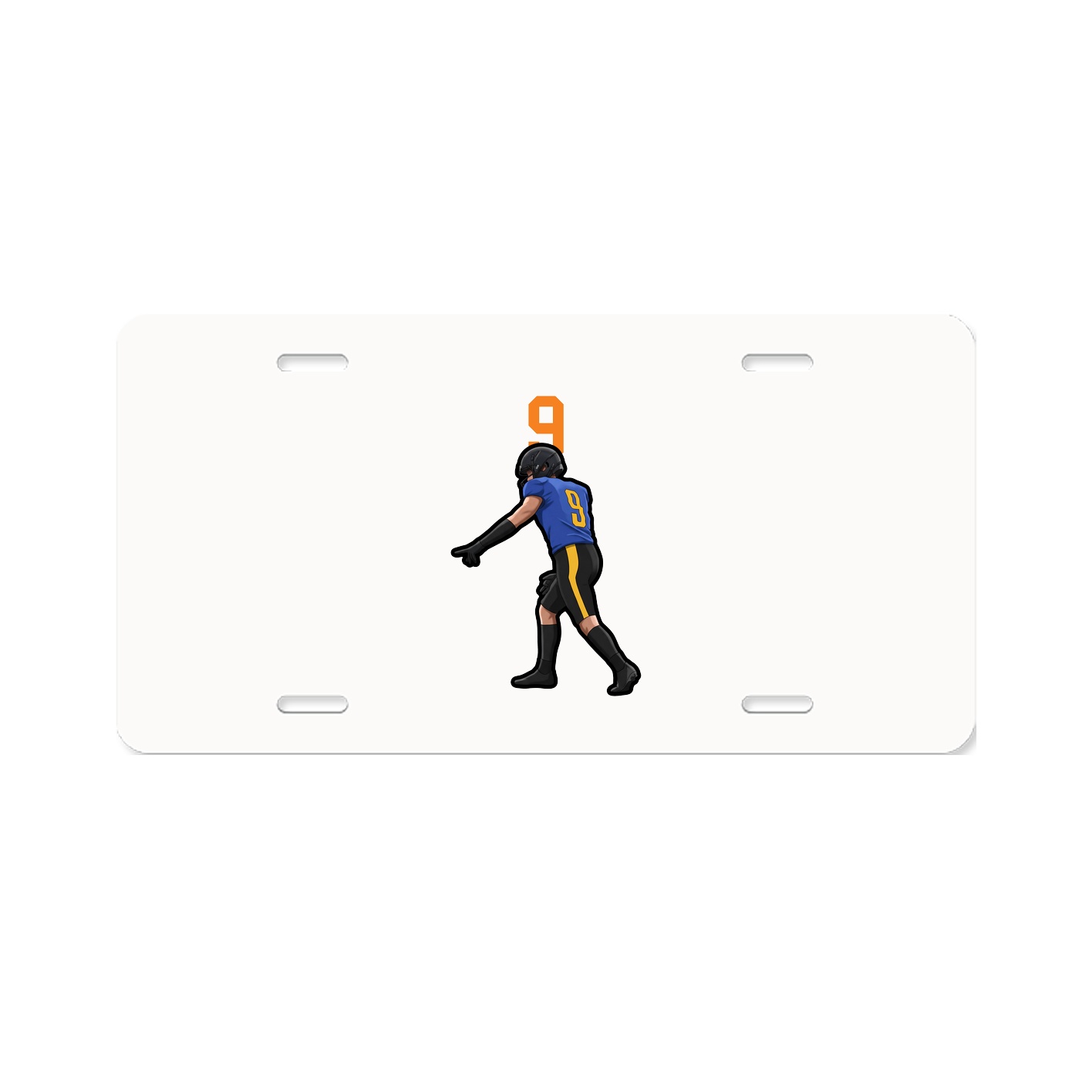 License Plate — Number Top in Classic