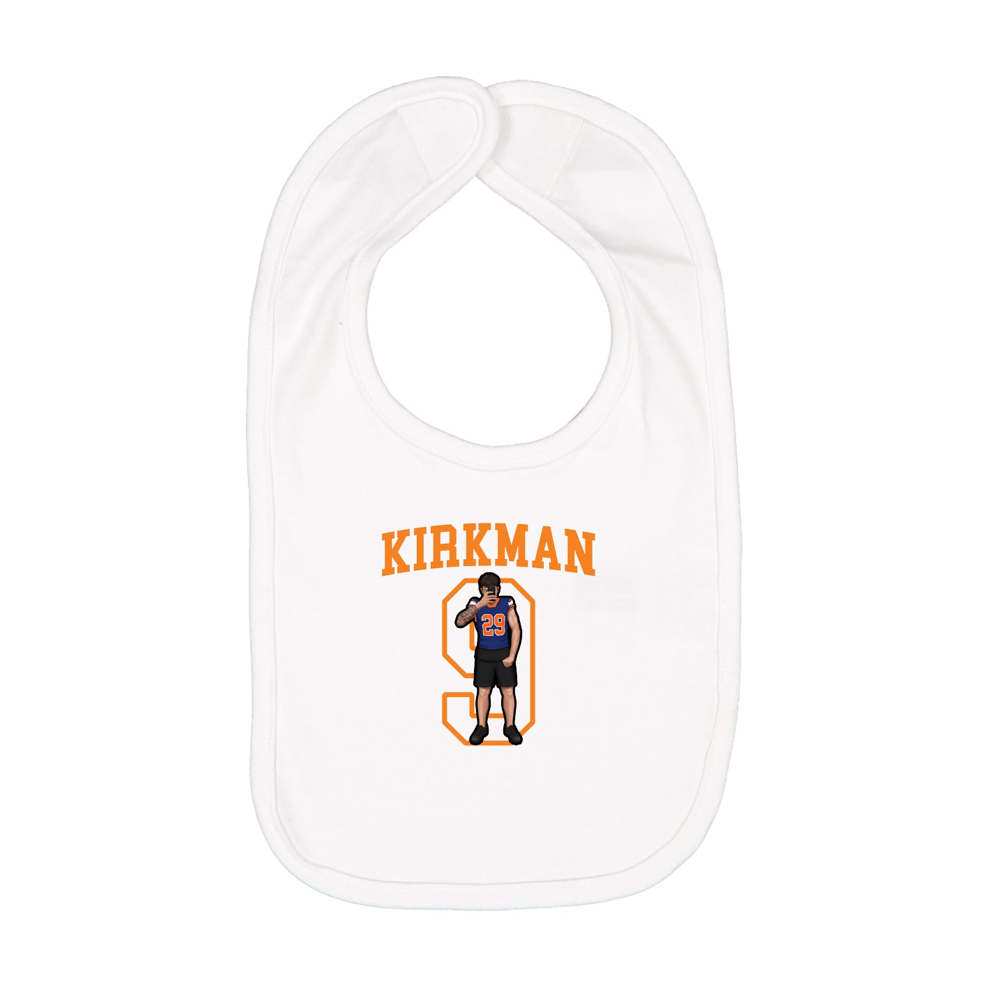 Infant Bib — Shirsey in White