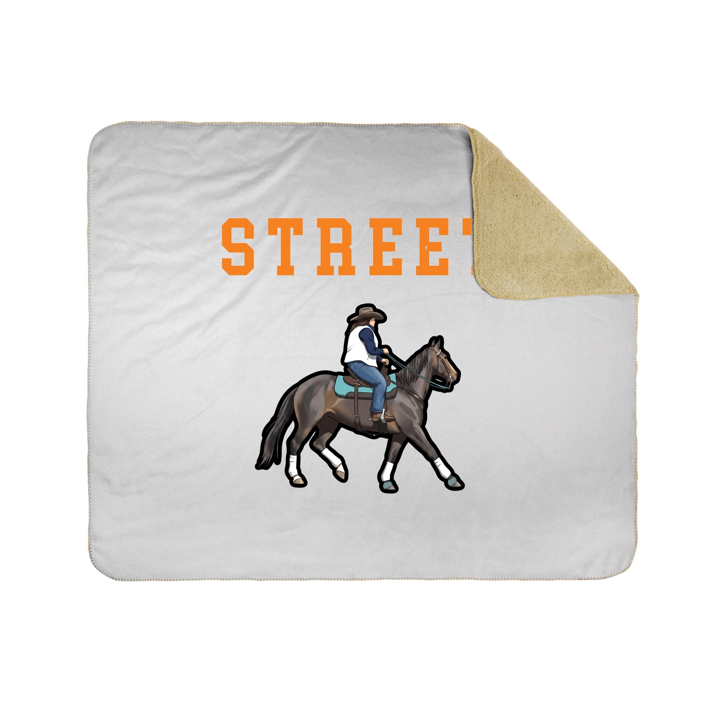 Throw Blanket — Shirsey in White