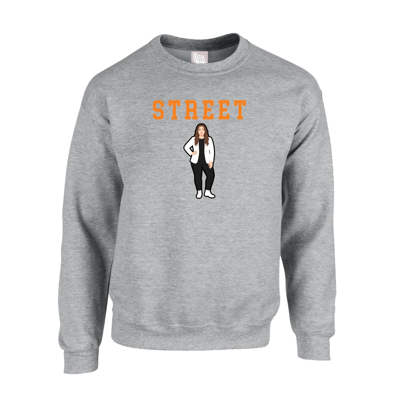 Fleece Crew — Shirsey in Grey