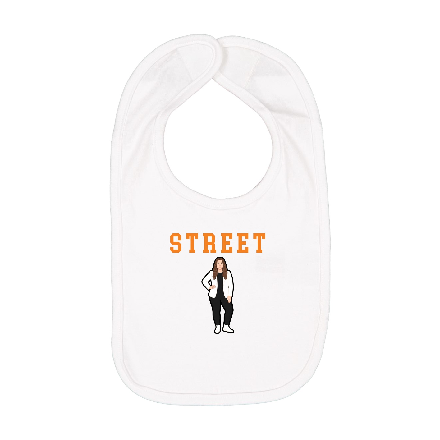 Infant Bib — Shirsey in White
