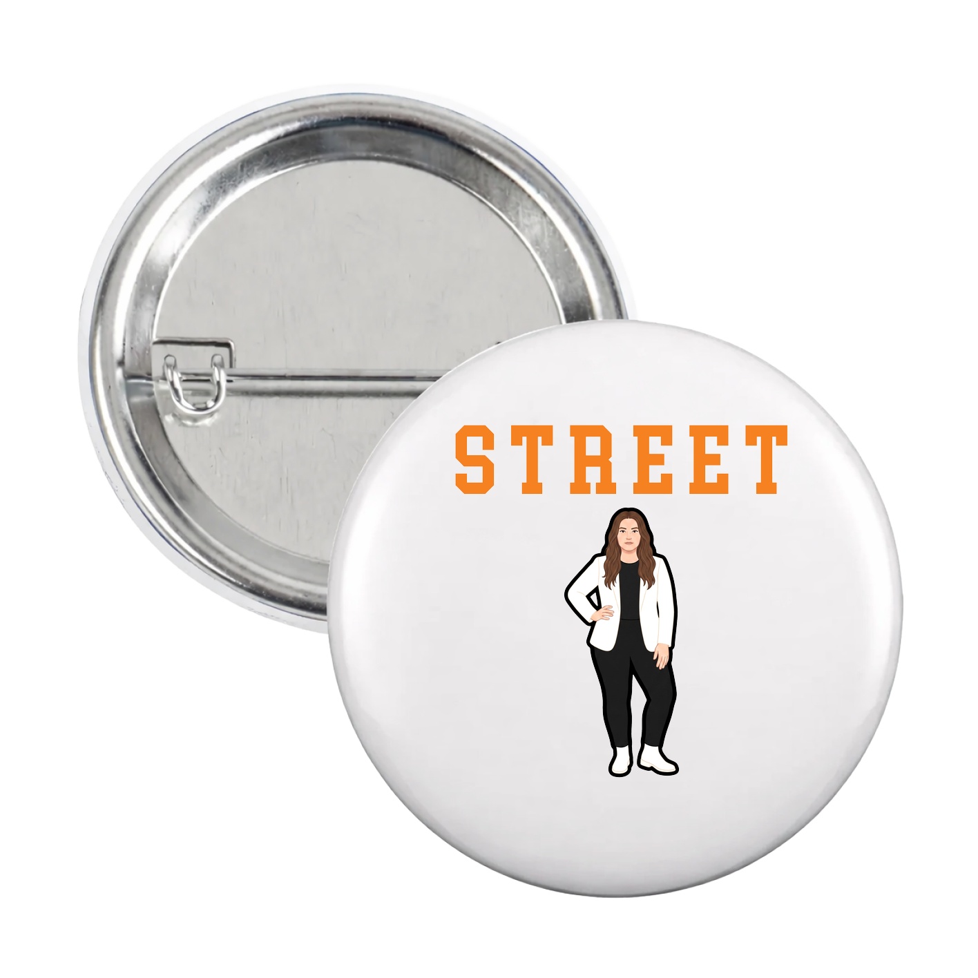 Game Day Button — Shirsey in White