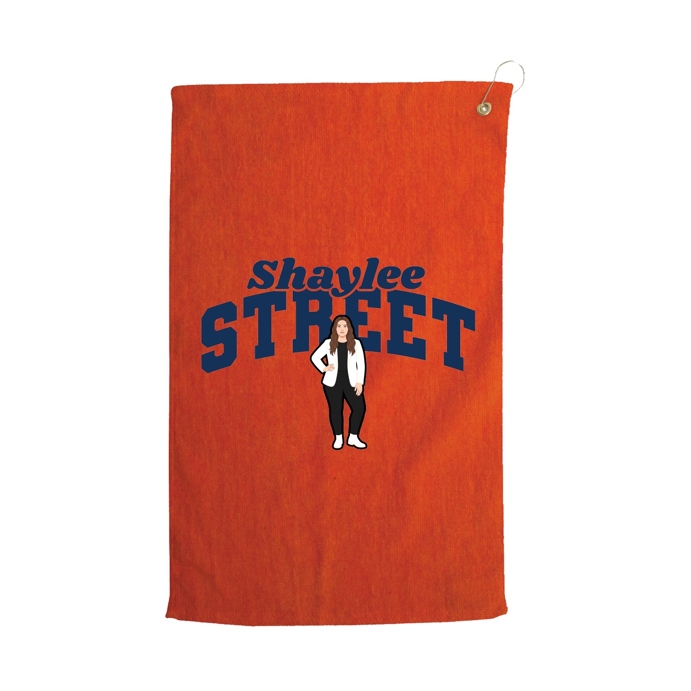 Golf Towel — Signature Arch in Orange