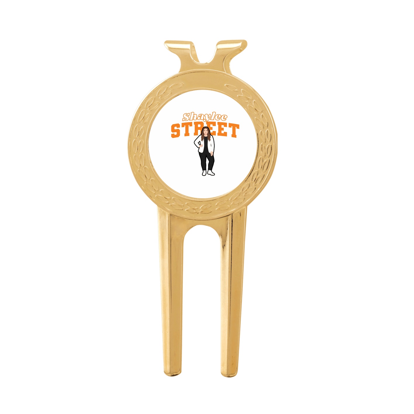 Divot Tool with Ball Marker — Name Arch in Classic
