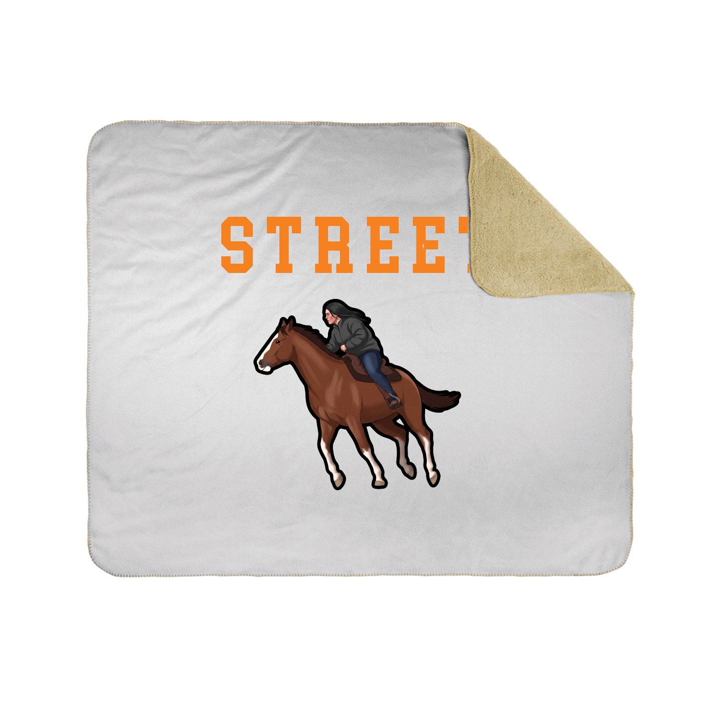 Throw Blanket — Shirsey in White