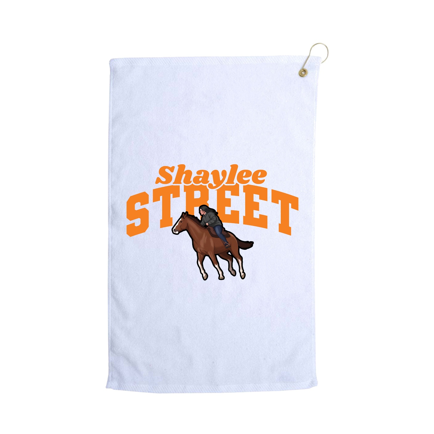 Golf Towel — Signature Arch in White