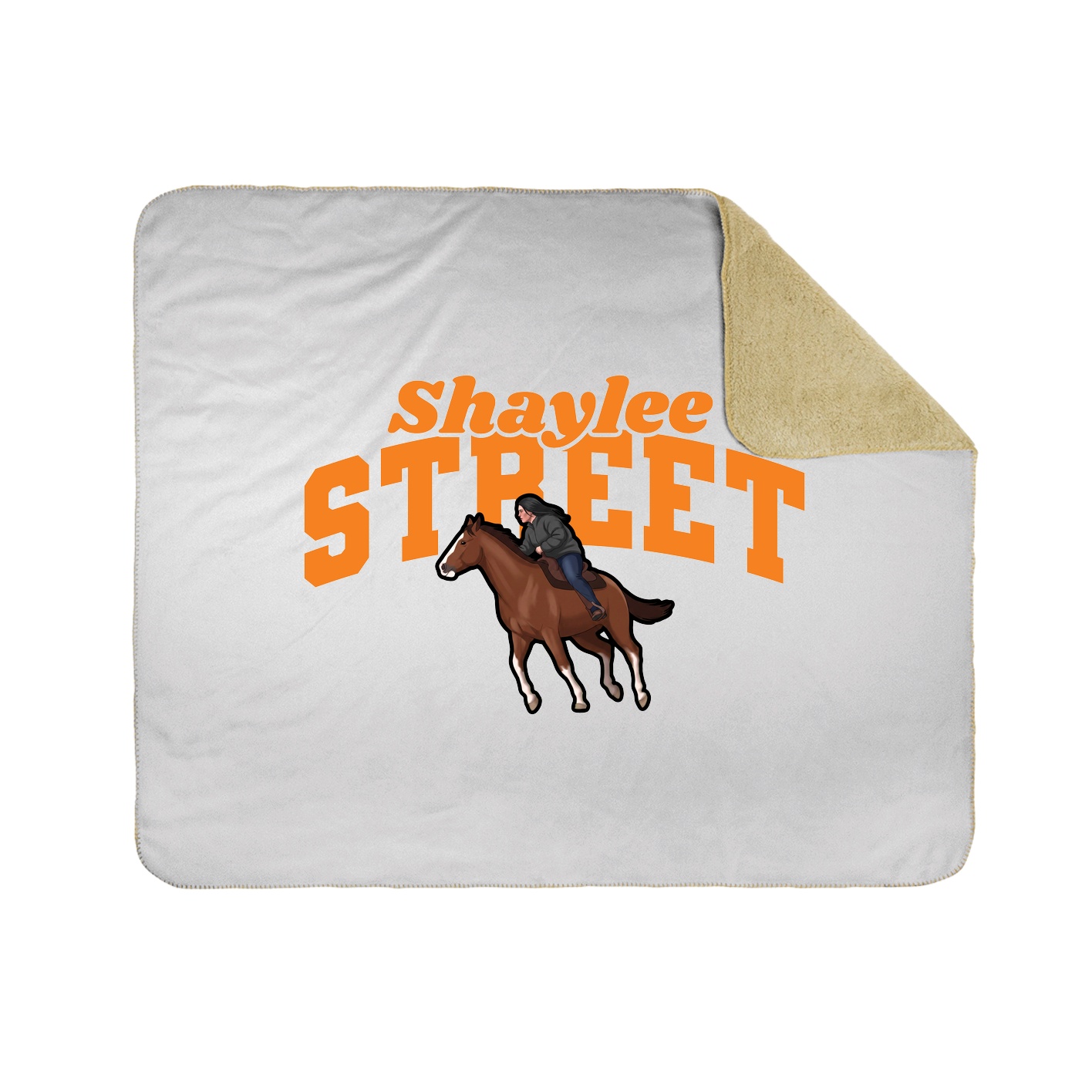 Throw Blanket — Signature Arch in White