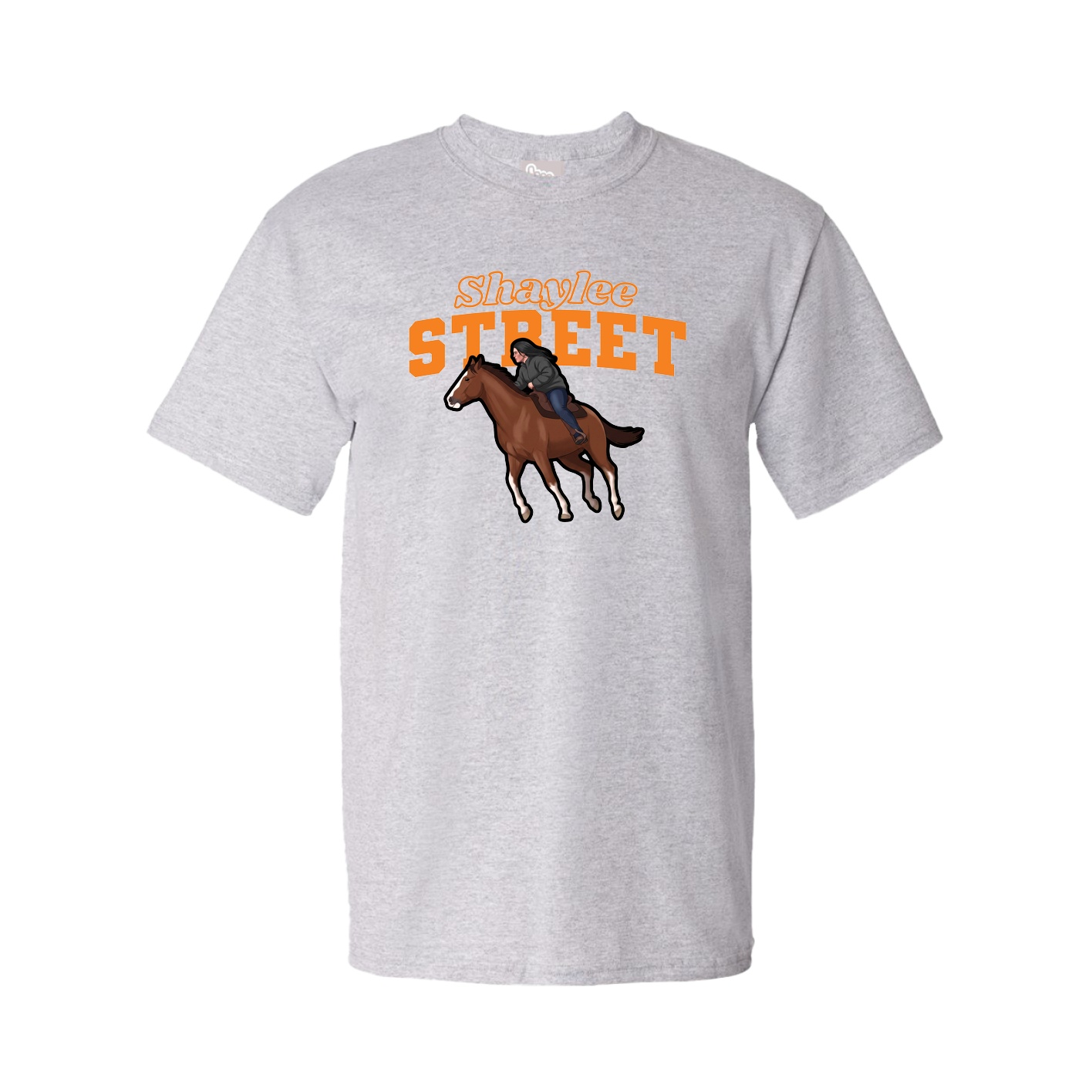 Youth Tee — Name Arch in Grey