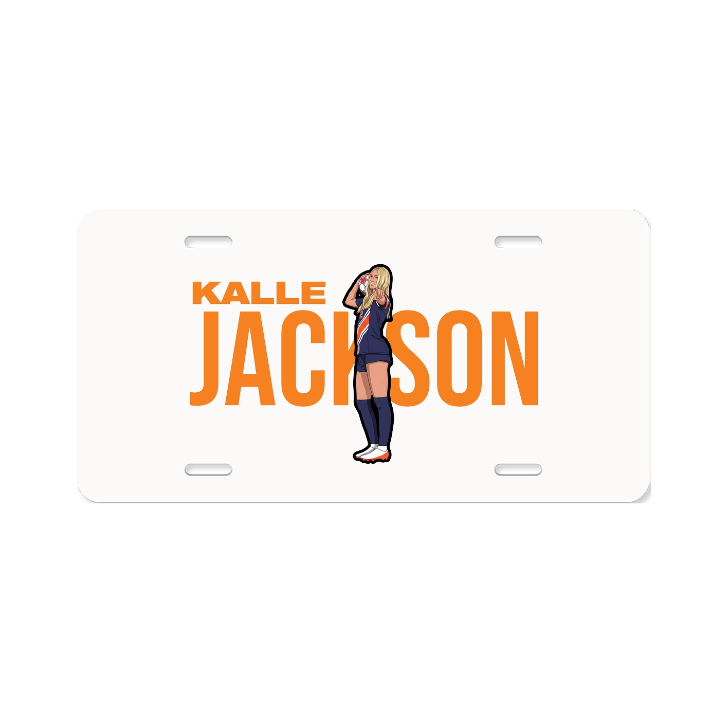 License Plate — Player Name in Classic