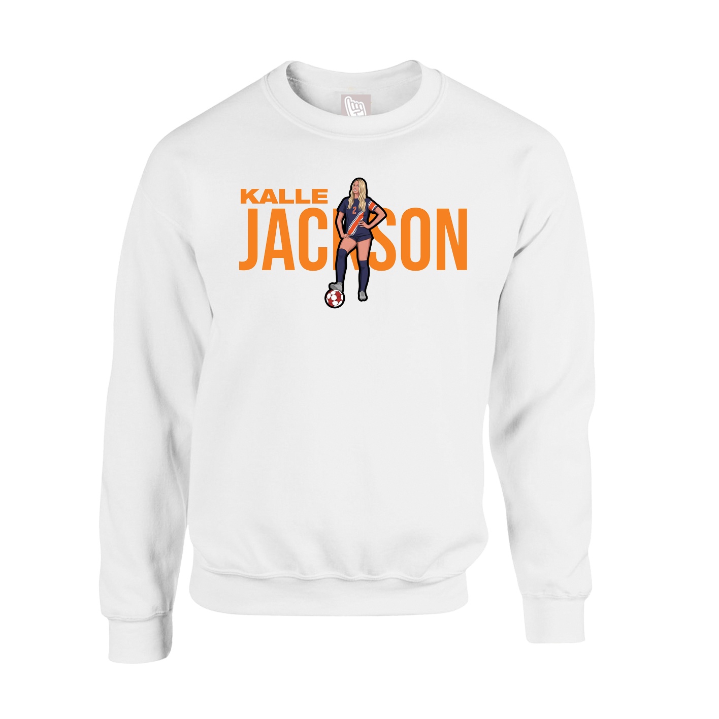 Fleece Crew — Player Name in White