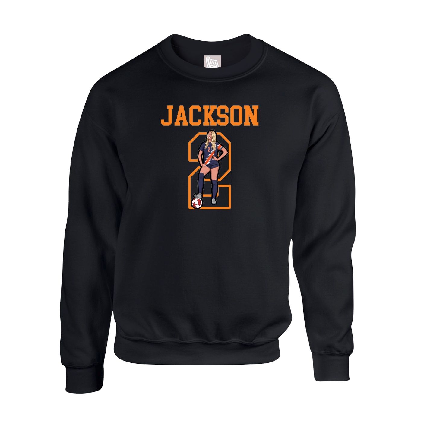 Fleece Crew — Shirsey in Black