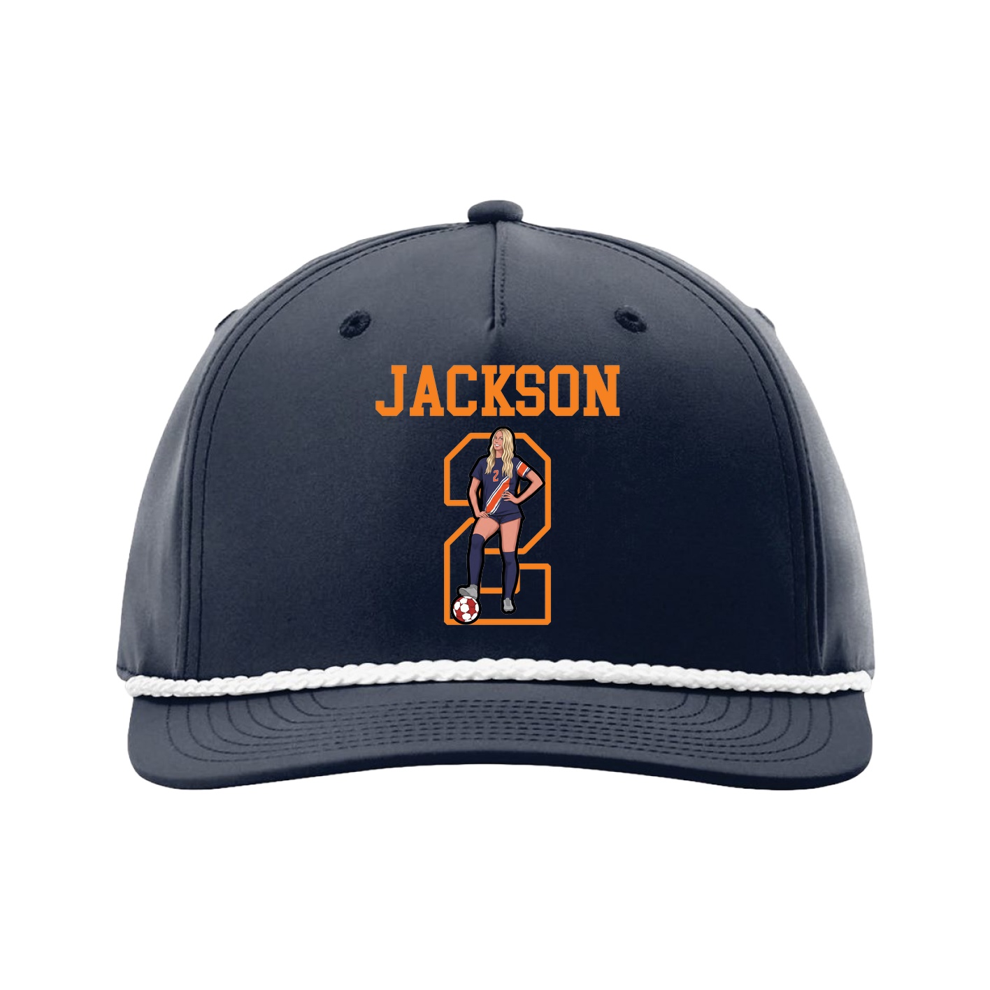 Five-Panel Classic Rope Cap — Shirsey in Navy