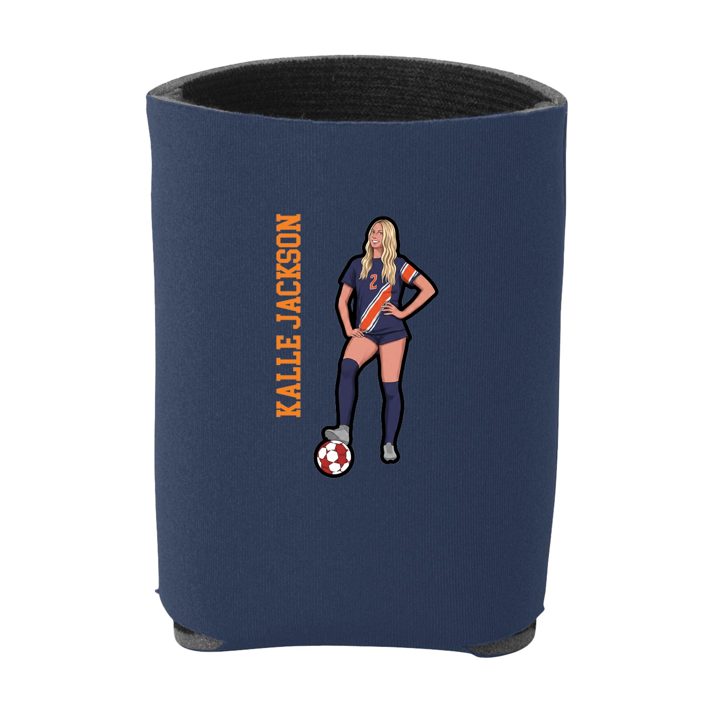 Can Holder — Name Vertical in Navy