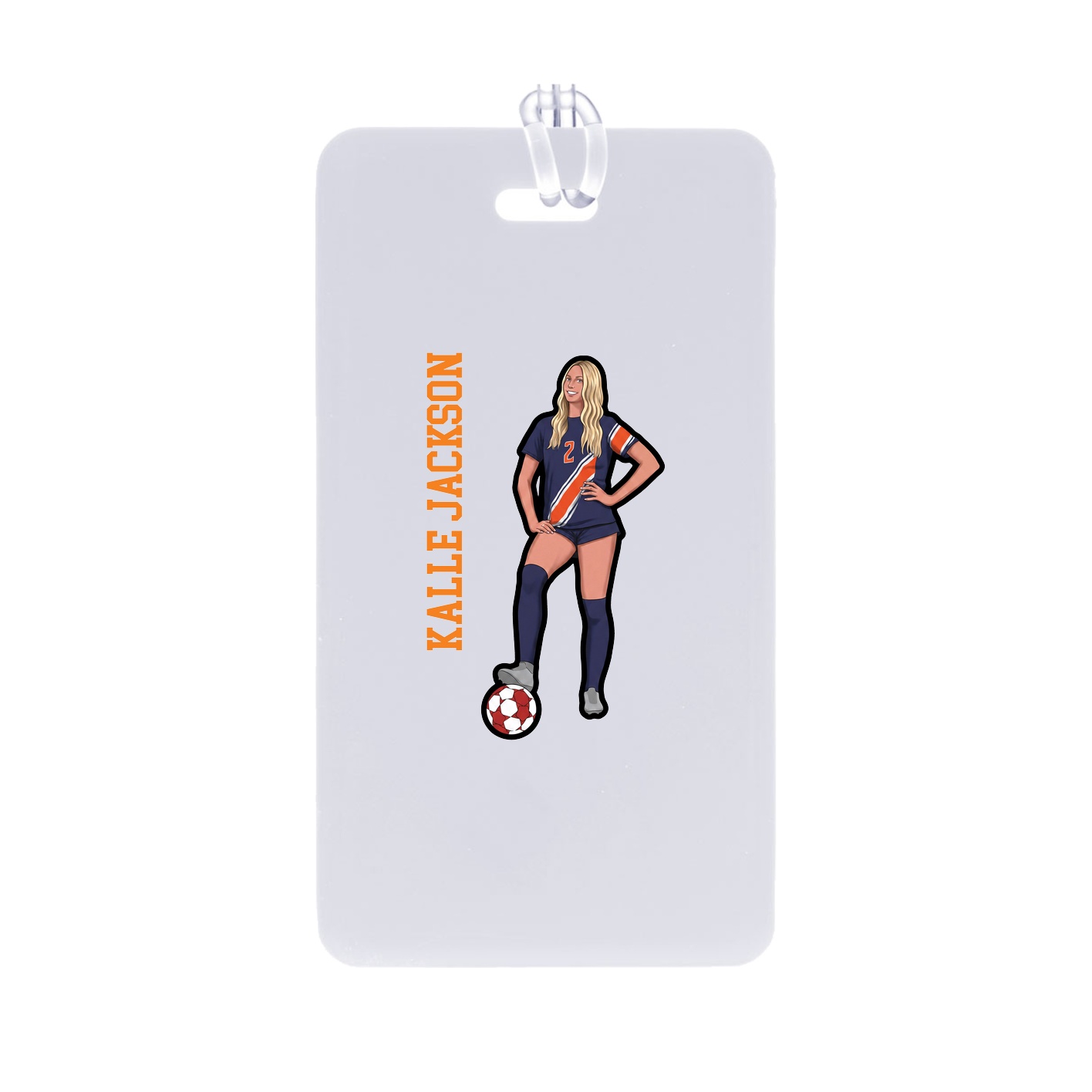 Bag Tag — Name Vertical in Classic