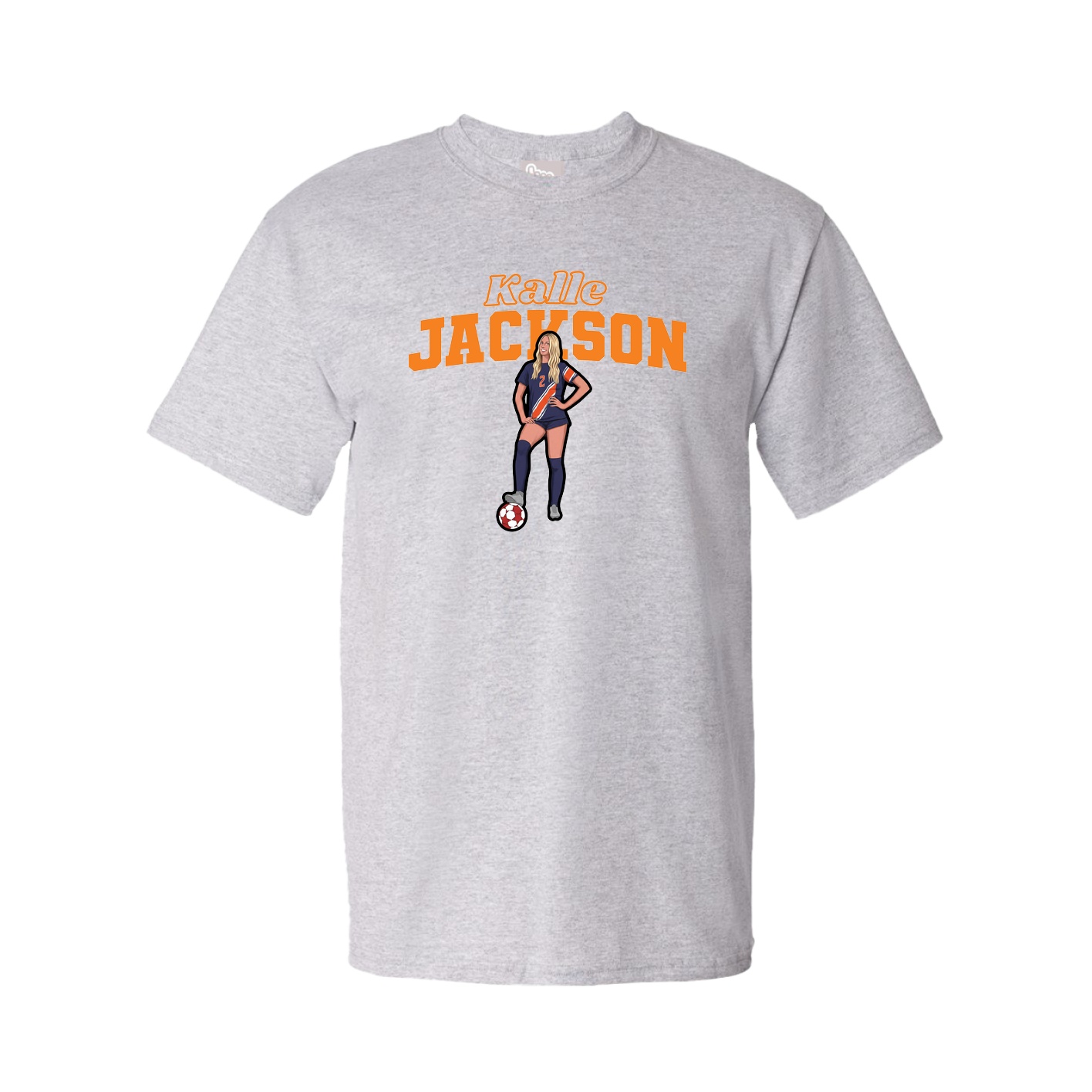 Youth Tee — Name Arch in Grey