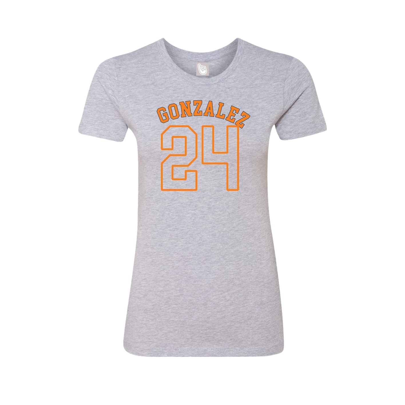 Fitted Women's Tee — Shirsey Arch in Grey
